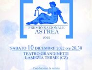 Premio Astrea 2022. Conferenza stampa di presentazione nel foyer del Teatro Grandinetti di Lamezia Terme