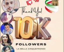 Michele Nasso editore della pagina  facebook La Bella Cinquefrondi” : “10.000 Volte Grazie”