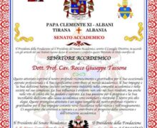 Gioia Tauro: A Rocco Giuseppe Tassone il Nobel per la Pace Italiano Premio Segni Pace-Assisi
