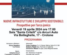 Crotone, manifestazione 2024 su infrastrutture e sviluppo sostenibile
