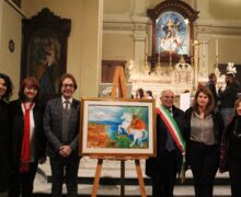 Le Muse: consegnato al Comune di San Giorgio Morgeto con una solenne celebrazione l’opera pittorica con il noto santo realizzato dall’artista Cristina Benedetto