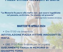 Cittanova, intitolazione piazza Vittime Innocenti di Mafia